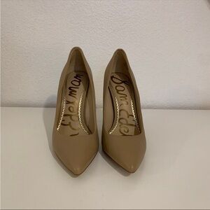 Sam Edelman Tan Stiletto Heels Classic Pointed-Toe